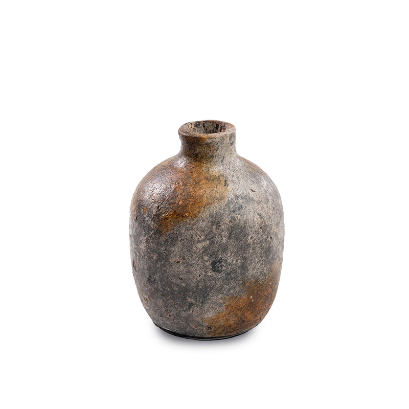The Classy Vase - Antique Grey - S in terracotta, earthenware — handmade luxury vase curated by Laiyahome
