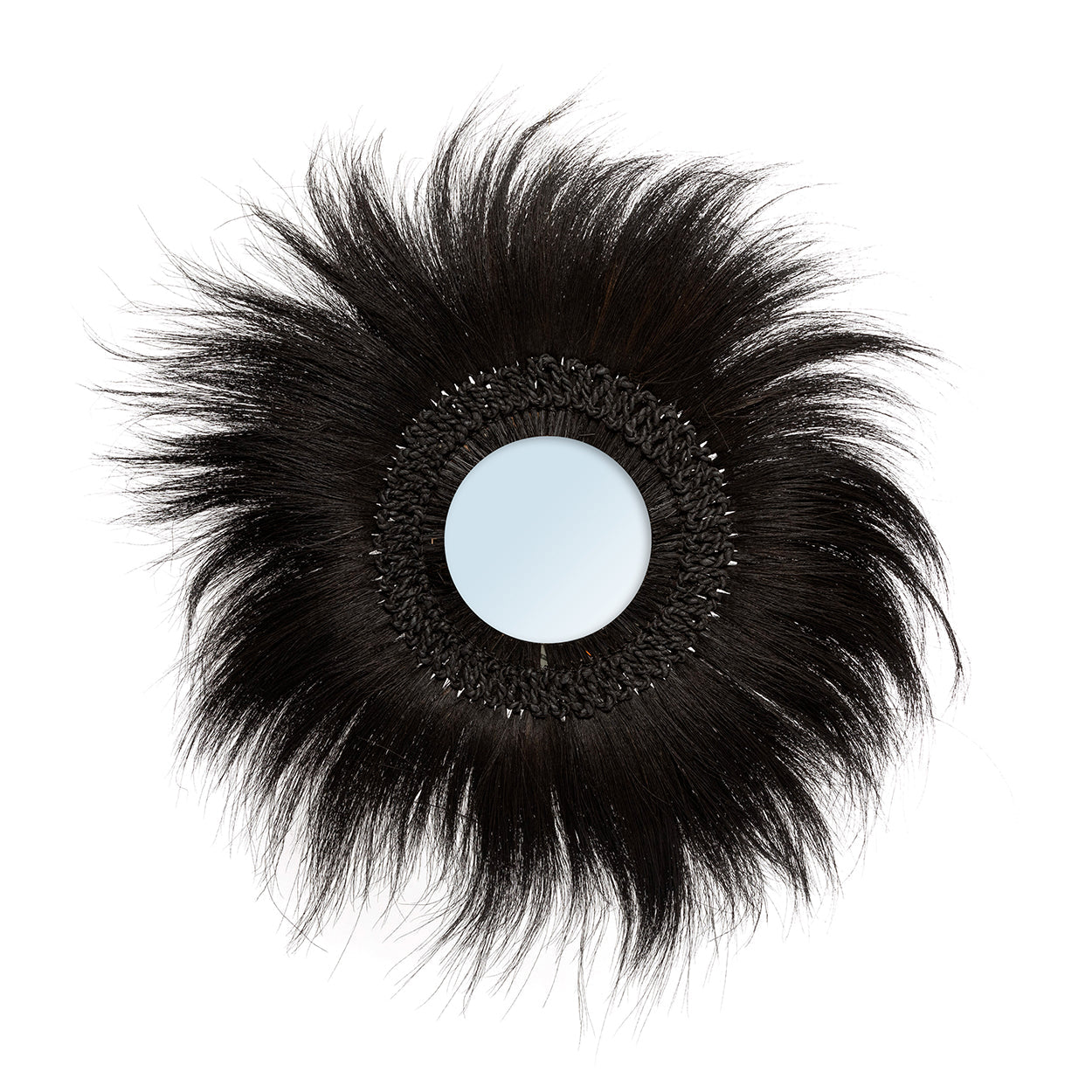 The Simba Mirror - Black - M in glass — handmade luxury wall mirror curated by Laiyahome