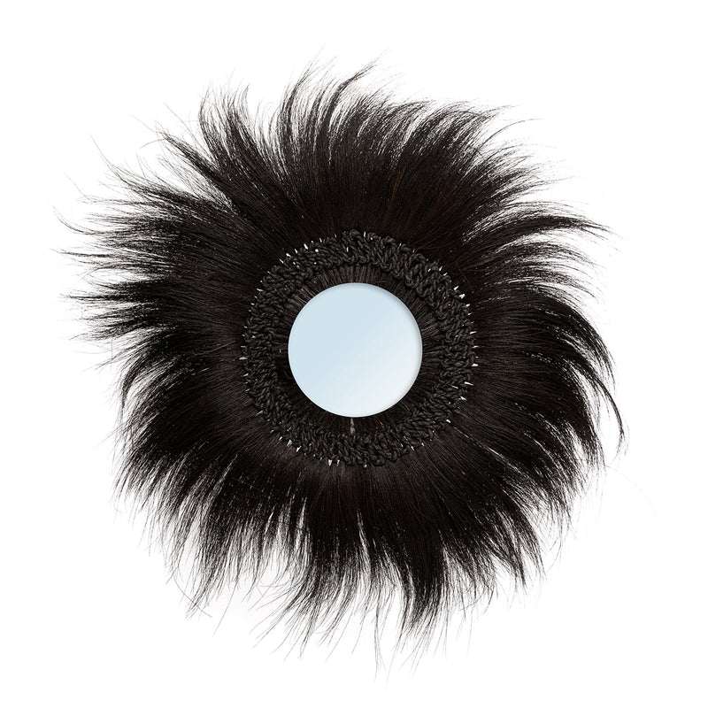 The Simba Mirror - Black - M in glass — handmade luxury wall mirror curated by Laiyahome