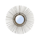 The Tropical Mirror - Black - L in rattan — handmade luxury wall mirror curated by Laiyahome