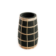 The Cutie Vase - Black Natural - S in terracotta — handmade luxury vase curated by Laiyahome
