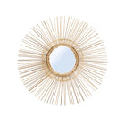 The Tropical Mirror - Natural - L in rattan — handmade luxury wall mirror curated by Laiyahome