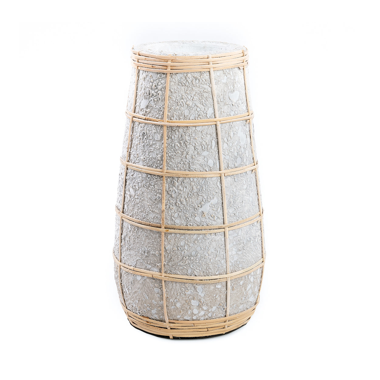 The Cutie Vase - Concrete Natural - L in terracotta — handmade luxury vase curated by Laiyahome