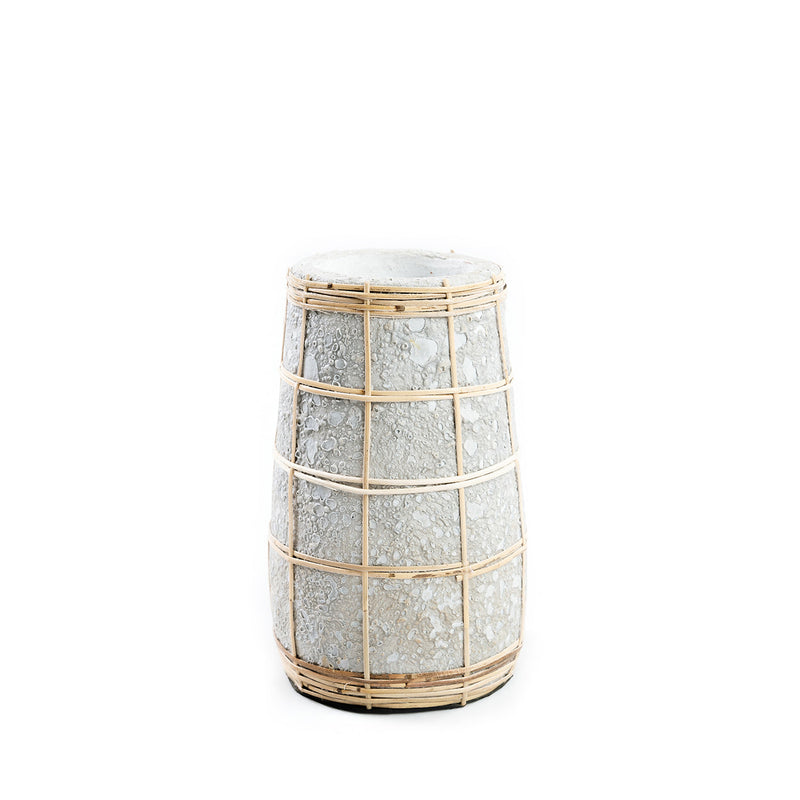 The Cutie Vase - Concrete Natural - S in terracotta — handmade luxury vase curated by Laiyahome