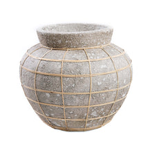 The Belly Vase - Concrete Natural - L in terracotta — handmade luxury vase curated by Laiyahome