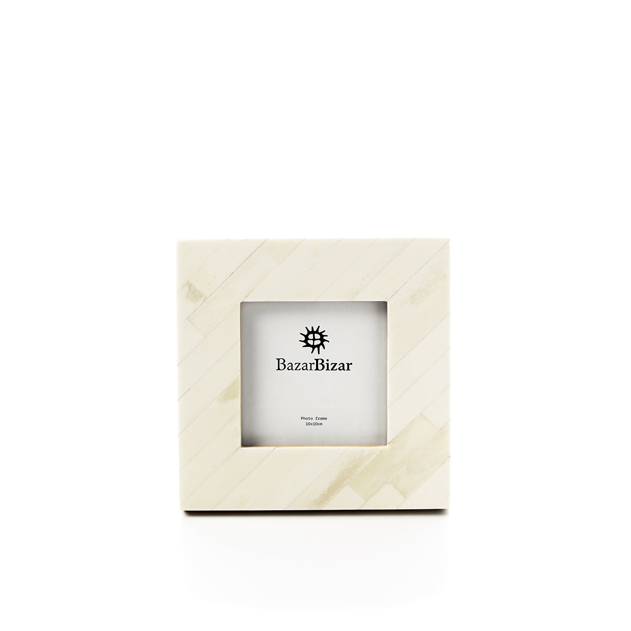 The Nomad Ivory Frame - Cream White - 10x10 in polyresin — handmade luxury picture frame curated by Laiyahome