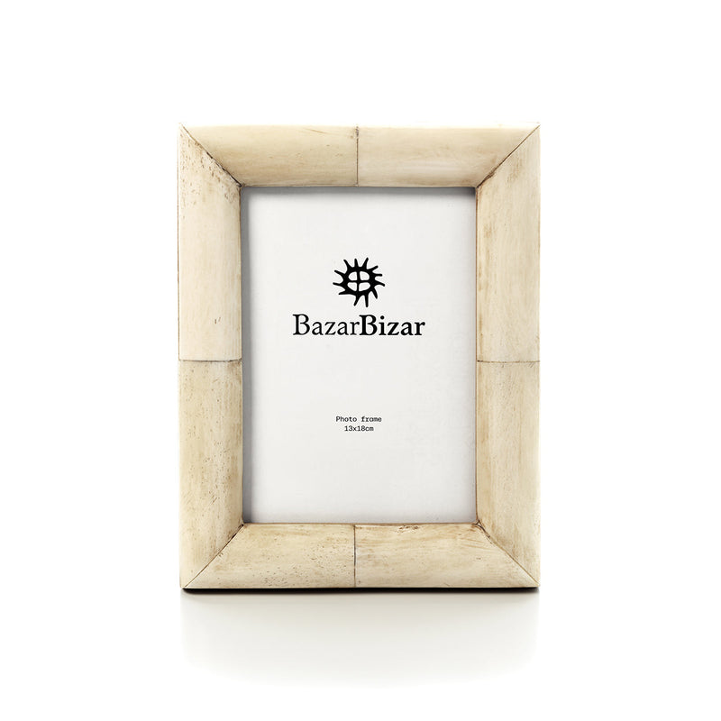 The Wabi Bone Frame - Cream - 13x18 in polyresin — handmade luxury picture frame curated by Laiyahome