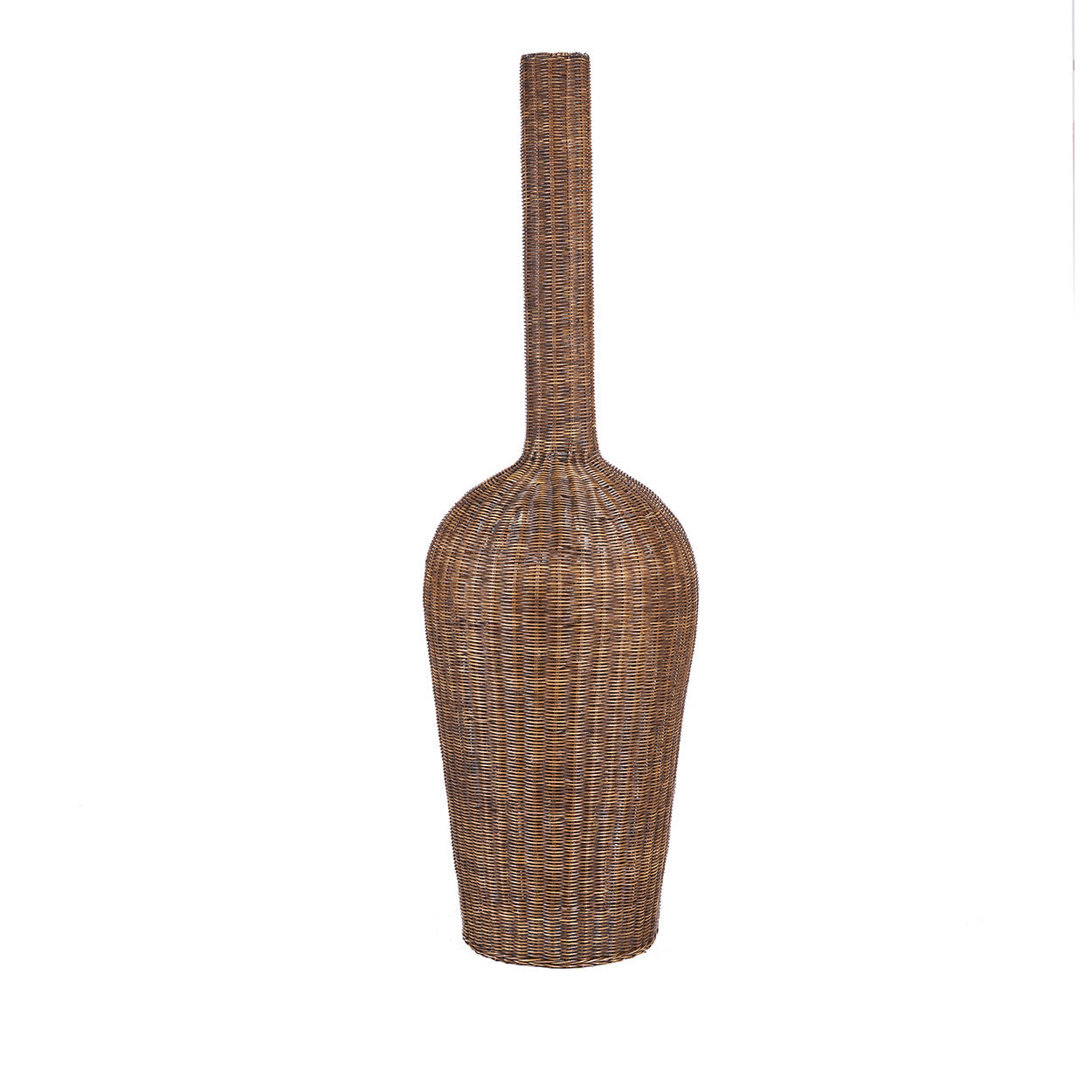 The Amphora Pendant - Dark Walnut - XXL in rattan — handmade luxury pendant lamp curated by Laiyahome