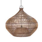 The Desert Gourd Pendant - Dark Walnut - L in rattan — handmade luxury pendant lamp curated by Laiyahome