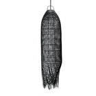 The Squid Pendant - Black - L in rattan — handmade luxury pendant lamp curated by Laiyahome