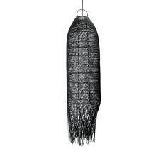 The Squid Pendant - Black - L in rattan — handmade luxury pendant lamp curated by Laiyahome