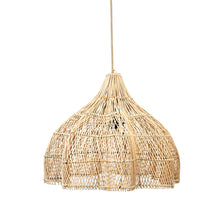 The Whipped Pendant - Natural - M in rattan — handmade luxury pendant lamp curated by Laiyahome