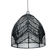 The Bala Pendant  - Black - M in rattan — handmade luxury pendant lamp curated by Laiyahome