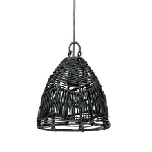 The Bala Pendant - Black - S in rattan — handmade luxury pendant lamp curated by Laiyahome