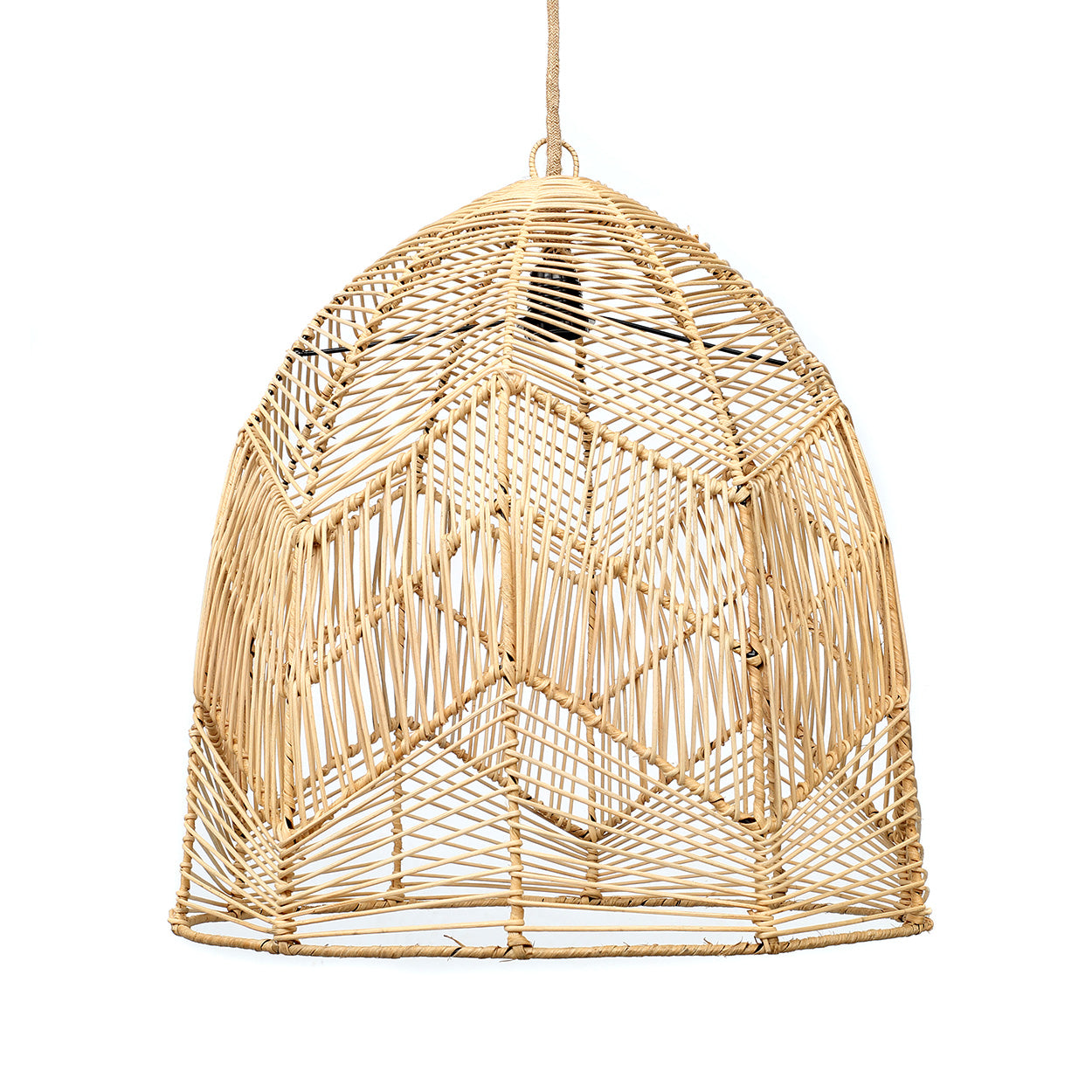 The Bala Pendant - Natural - L in rattan — handmade luxury pendant lamp curated by Laiyahome