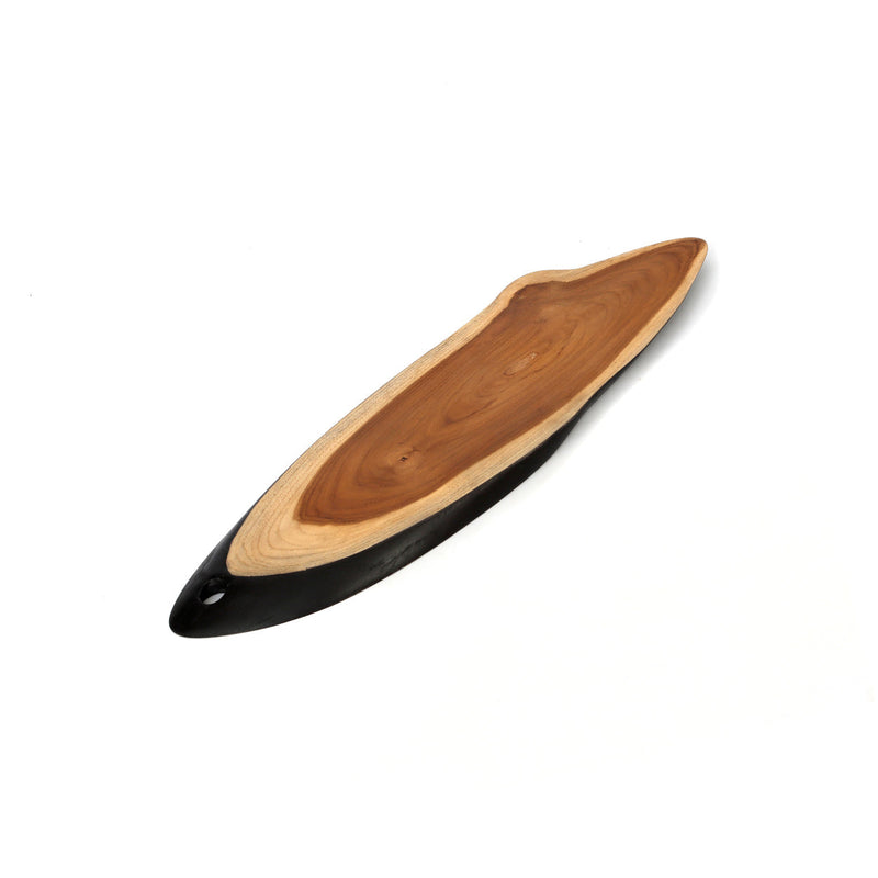 The Bondi Tapas Plate - L in wood — handmade luxury serving plate curated by Laiyahome