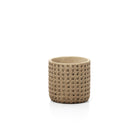 The RattanRock Planter - Natural - S in concrete — handmade luxury planter curated by Laiyahome
