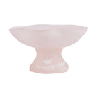 The Resin Organic Fruit Stand - Pink White in polyresin — handmade luxury fruit bowl curated by Laiyahome
