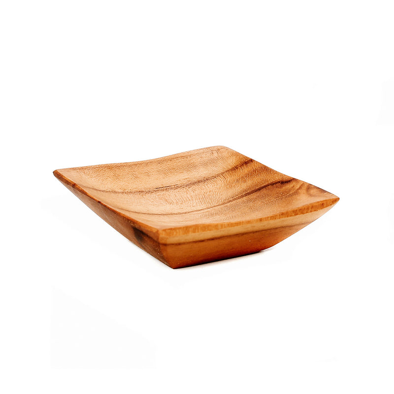 The Teak Root Salt Tray - XS in wood — handmade luxury serving tray curated by Laiyahome