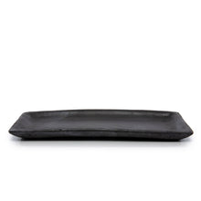 The Burned Sushi Plate - Black - M in terracotta — handmade luxury dinner plate curated by Laiyahome