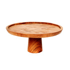 The Teak Root Cake Dish - L in wood — handmade luxury cake stand curated by Laiyahome
