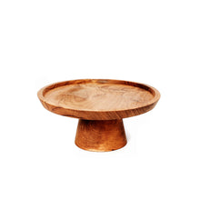 The Teak Root Cake Dish - S in wood — handmade luxury cake stand curated by Laiyahome