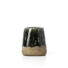 The Moss Conical Planter - Concrete Green - S in stoneware — handmade luxury planter curated by Laiyahome