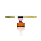 The Gemstone Cake Platter in glass — handmade luxury serving tray curated by Laiyahome