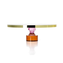 The Gemstone Cake Platter in glass — handmade luxury serving tray curated by Laiyahome
