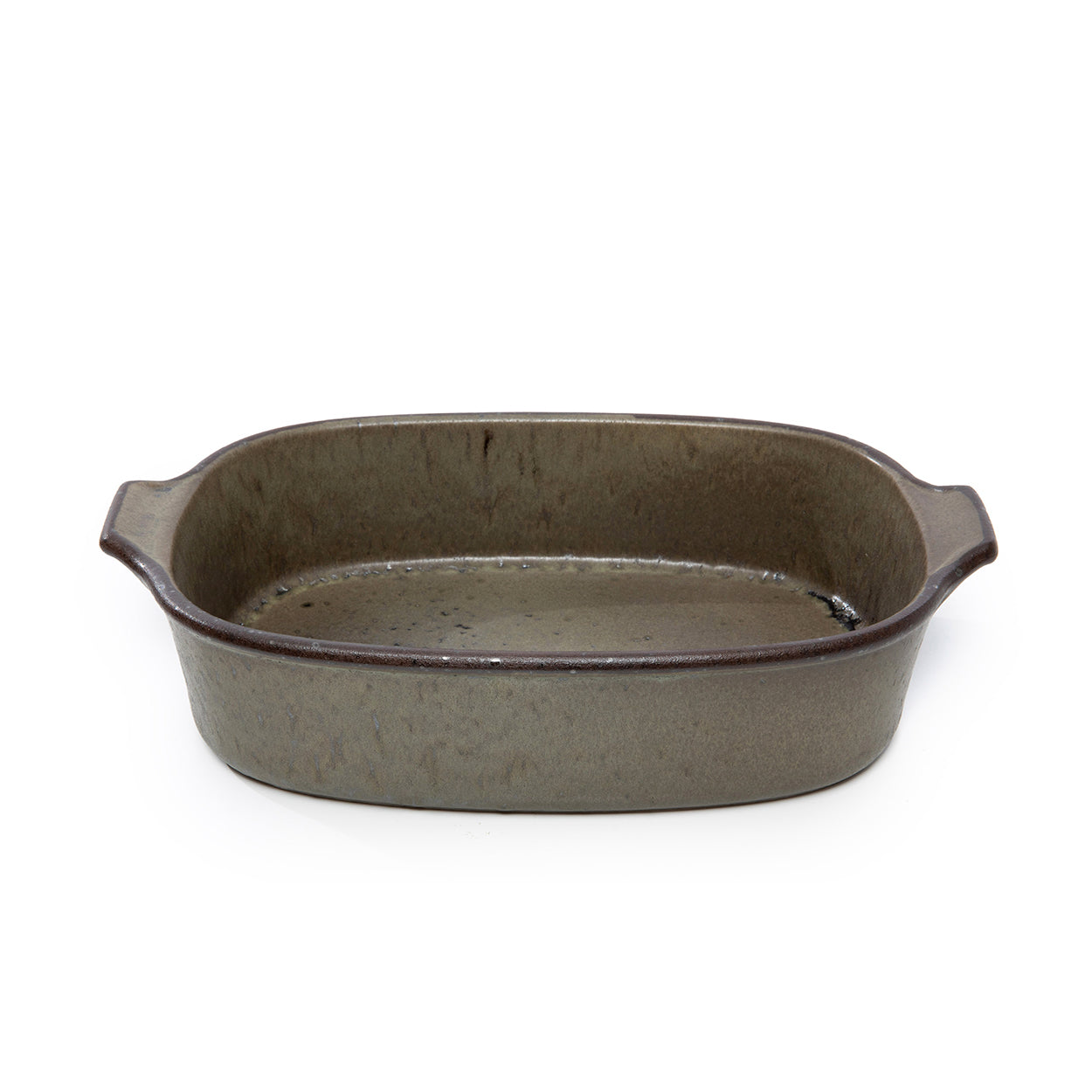 The Comporta Oven Tray - Green - M in ceramic — handmade luxury serving tray curated by Laiyahome