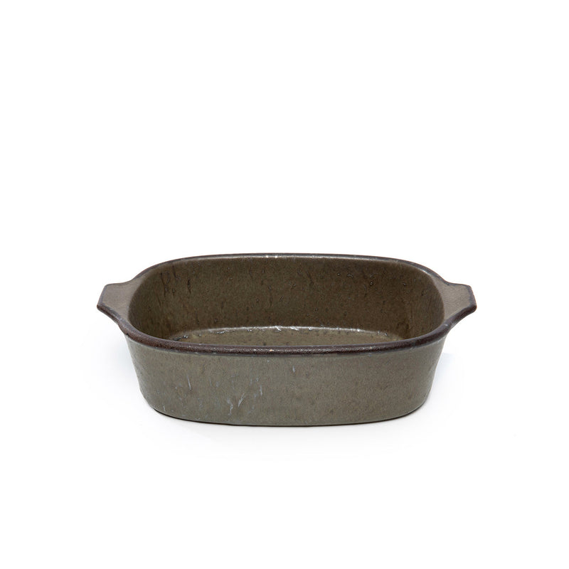 The Comporta Oven Tray - Green - S in ceramic — handmade luxury serving tray curated by Laiyahome
