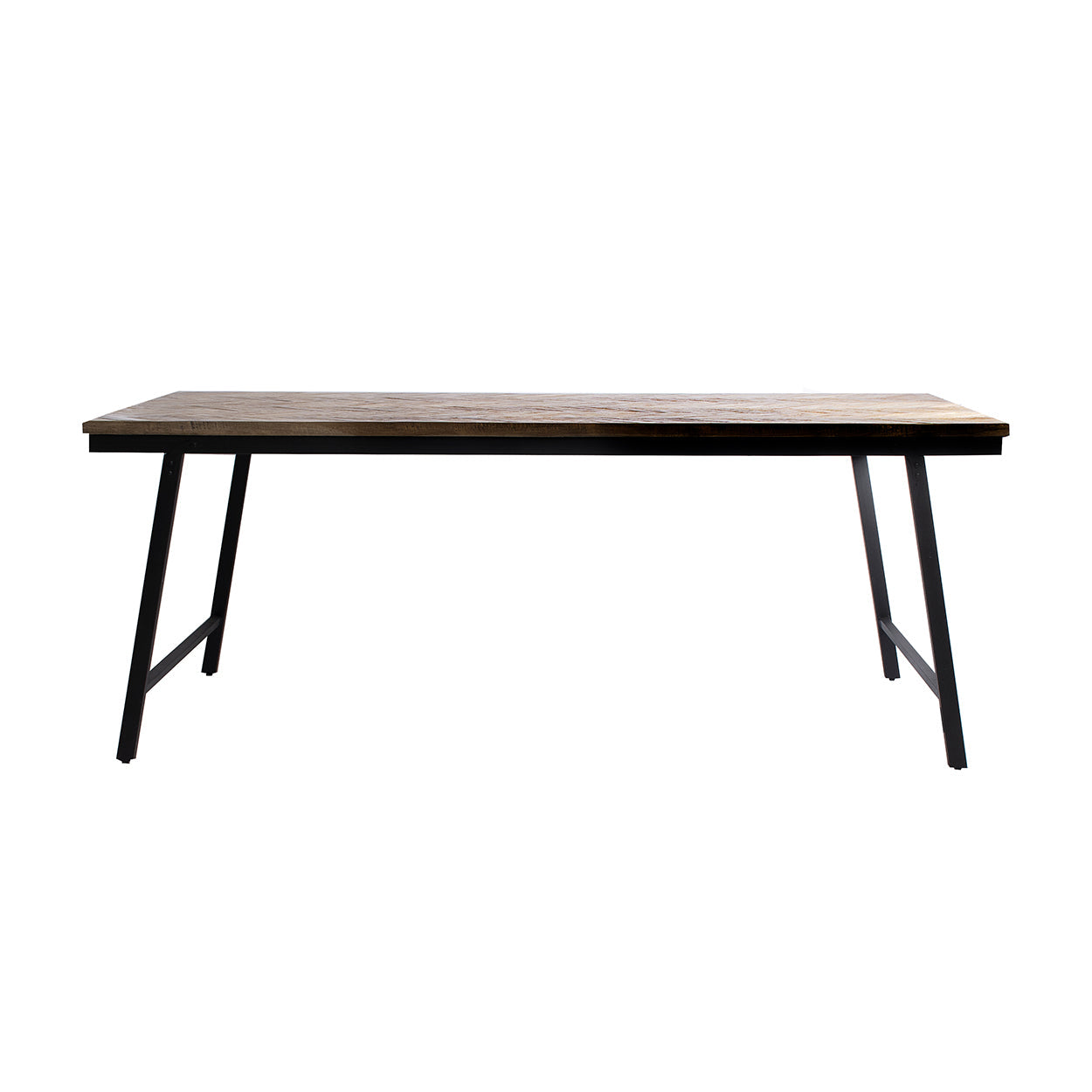 The Herringbone Console - Natural in wood — handmade luxury console table curated by Laiyahome