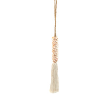 The Shell & Cotton Tassel - Pink in shell — handmade luxury wall decoration curated by Laiyahome