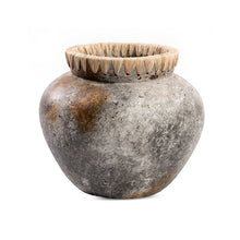 The Styly Vase - Antique Grey - L in terracotta — handmade luxury vase curated by Laiyahome