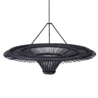 The Sky Pendant - Black - XXL in rattan — handmade luxury pendant lamp curated by Laiyahome
