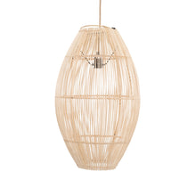 The Zuri Pendant - Natural - L in rattan — handmade luxury pendant lamp curated by Laiyahome