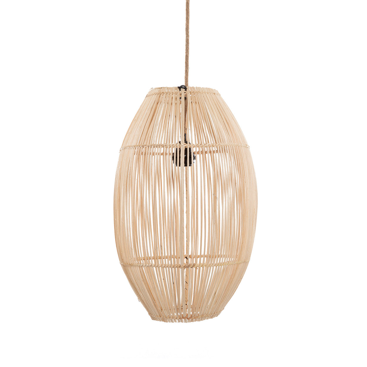 The Zuri Pendant - Natural - M in rattan — handmade luxury pendant lamp curated by Laiyahome