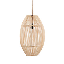 The Zuri Pendant - Natural - M in rattan — handmade luxury pendant lamp curated by Laiyahome
