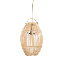 The Zuri Pendant - Natural - S in rattan — handmade luxury pendant lamp curated by Laiyahome