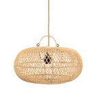 The Wholly Pendant - Natural - S in rattan — handmade luxury pendant lamp curated by Laiyahome
