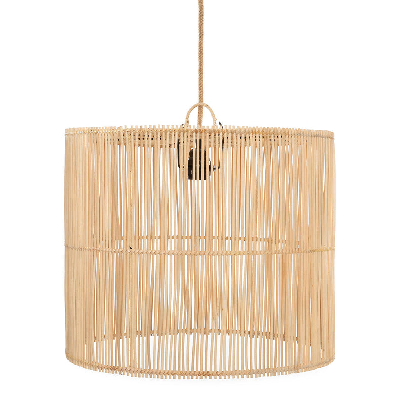 The Chacha Pendant - Natural - M in rattan — handmade luxury pendant lamp curated by Laiyahome