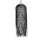 The Squid Pendant - Black - M in rattan — handmade luxury pendant lamp curated by Laiyahome