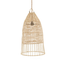 The Elba Pendant - Natural - M in rattan — handmade luxury pendant lamp curated by Laiyahome