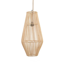 The Afrodisiac Pendant - Natural - M in rattan — handmade luxury pendant lamp curated by Laiyahome