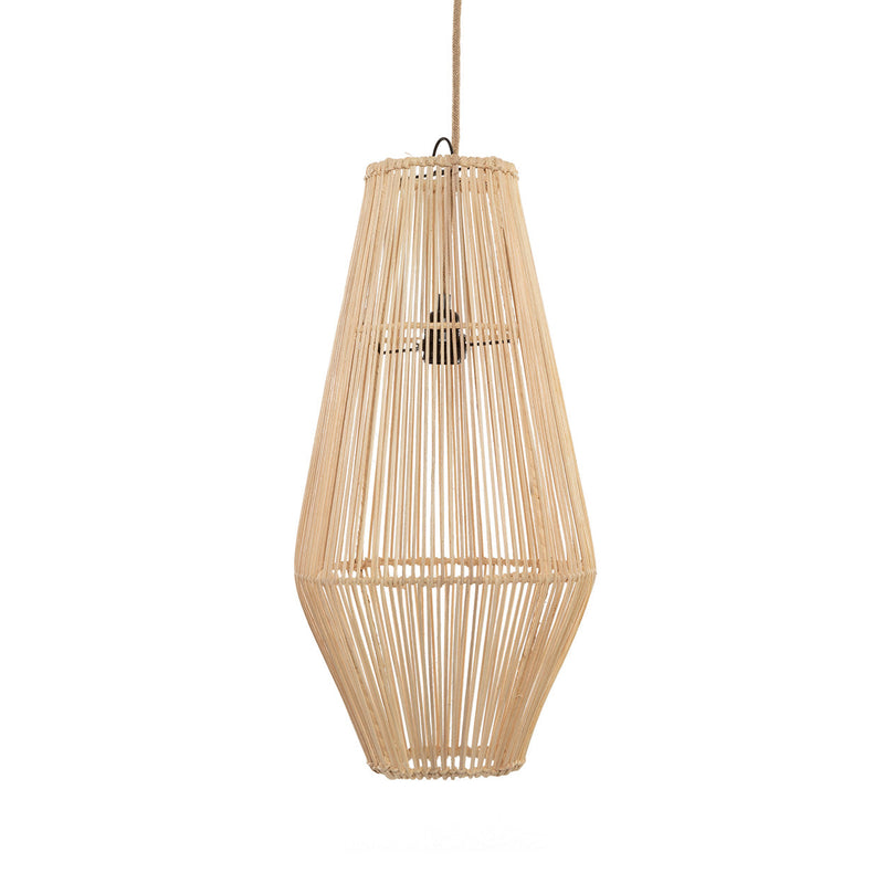 The Afrodisiac Pendant - Natural - M in rattan — handmade luxury pendant lamp curated by Laiyahome