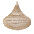 The Drop Pendant - Natural - XL in rattan — handmade luxury pendant lamp curated by Laiyahome