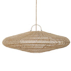 The Macaron Pendant - Natural - XXL - 200 in rattan — handmade luxury pendant lamp curated by Laiyahome