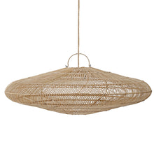 The Macaron Pendant - Natural - XXL - 200 in rattan — handmade luxury pendant lamp curated by Laiyahome