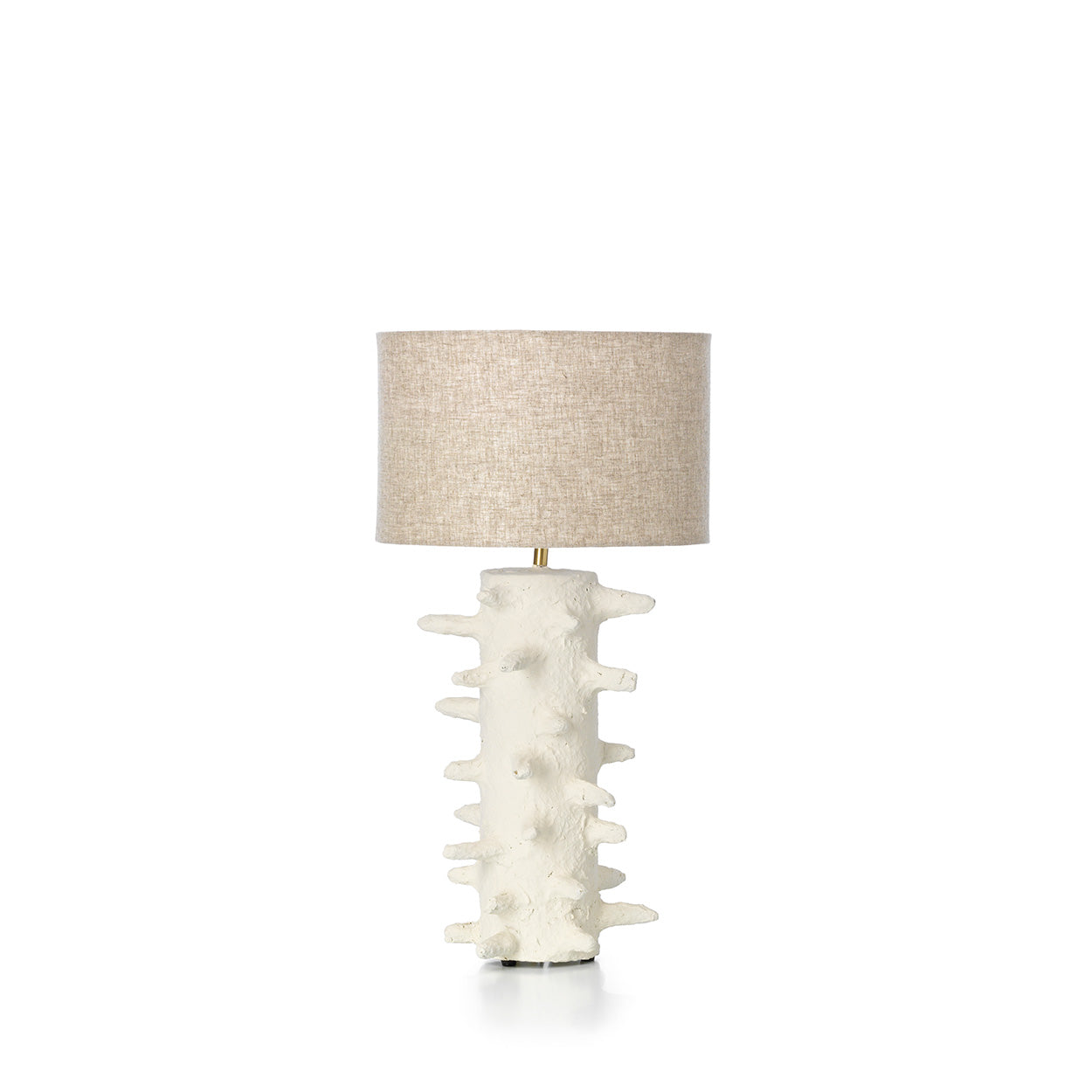 The Spiketacular Table Lamp - White - M in paper — handmade luxury table lamp curated by Laiyahome