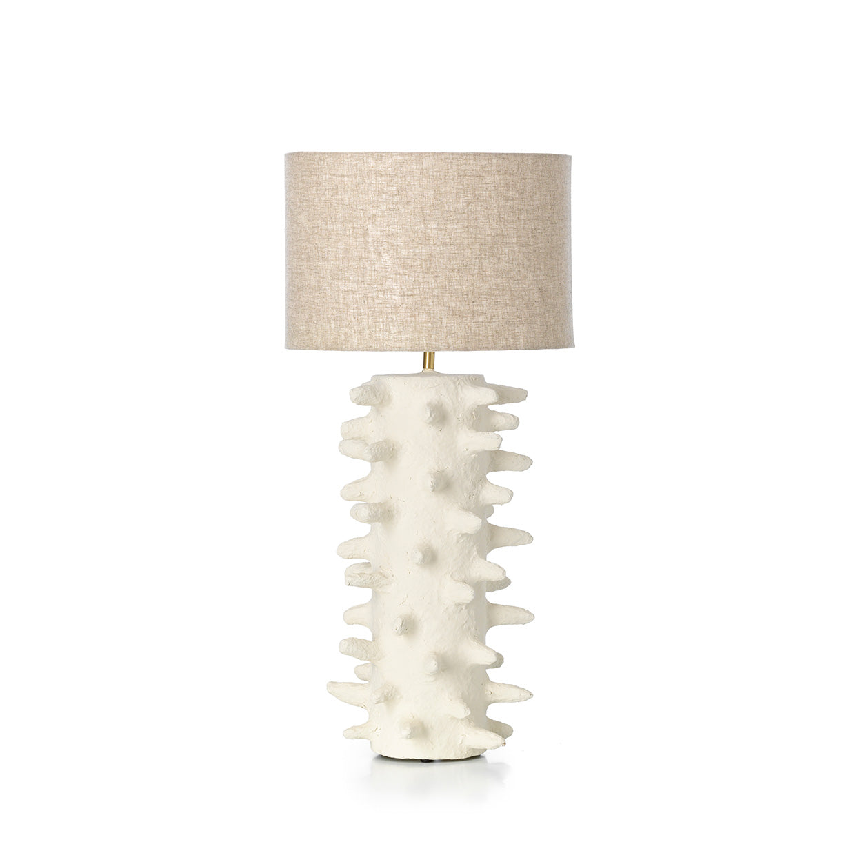 The Spiketacular Table Lamp - White - L in paper — handmade luxury table lamp curated by Laiyahome